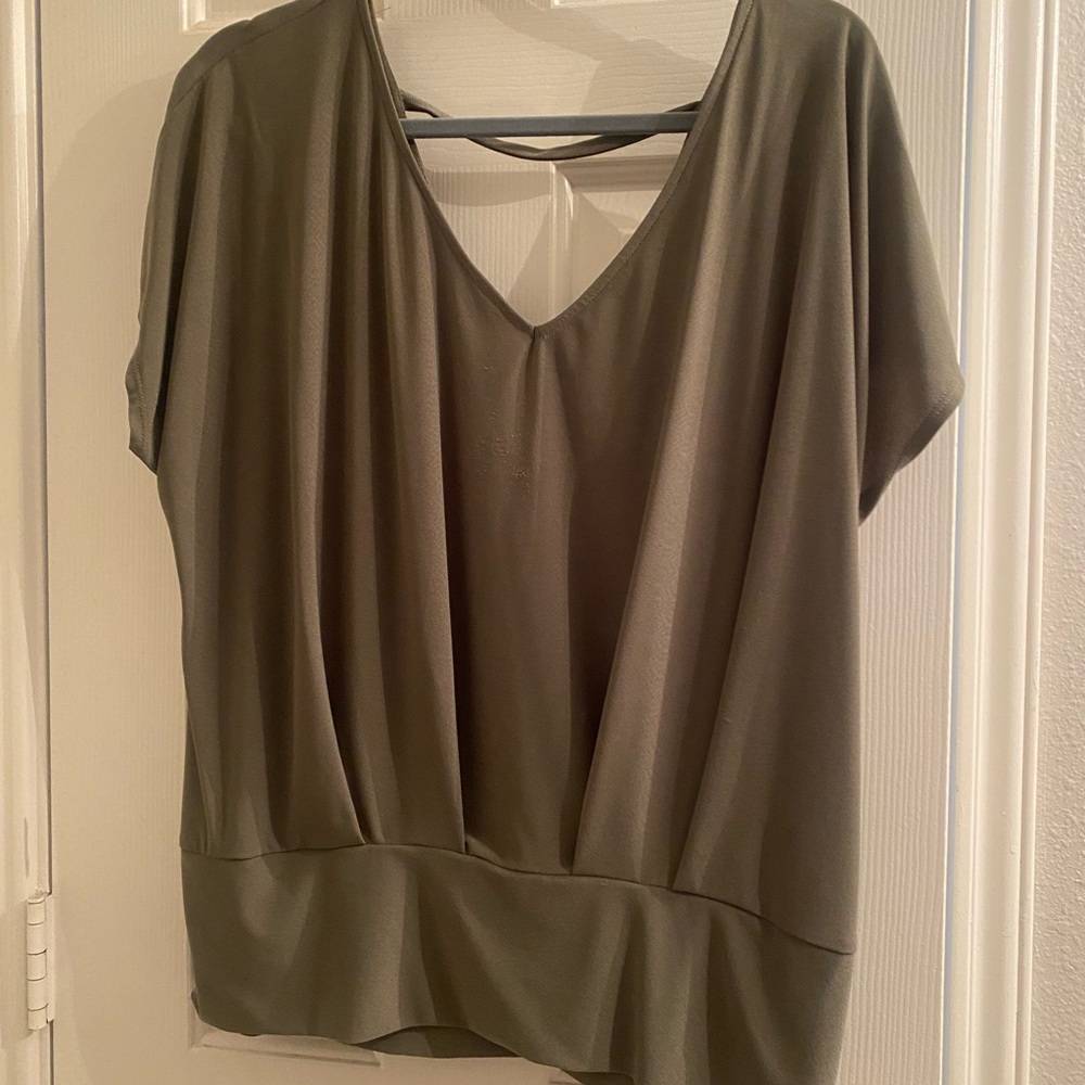 Olive Green Women's Top